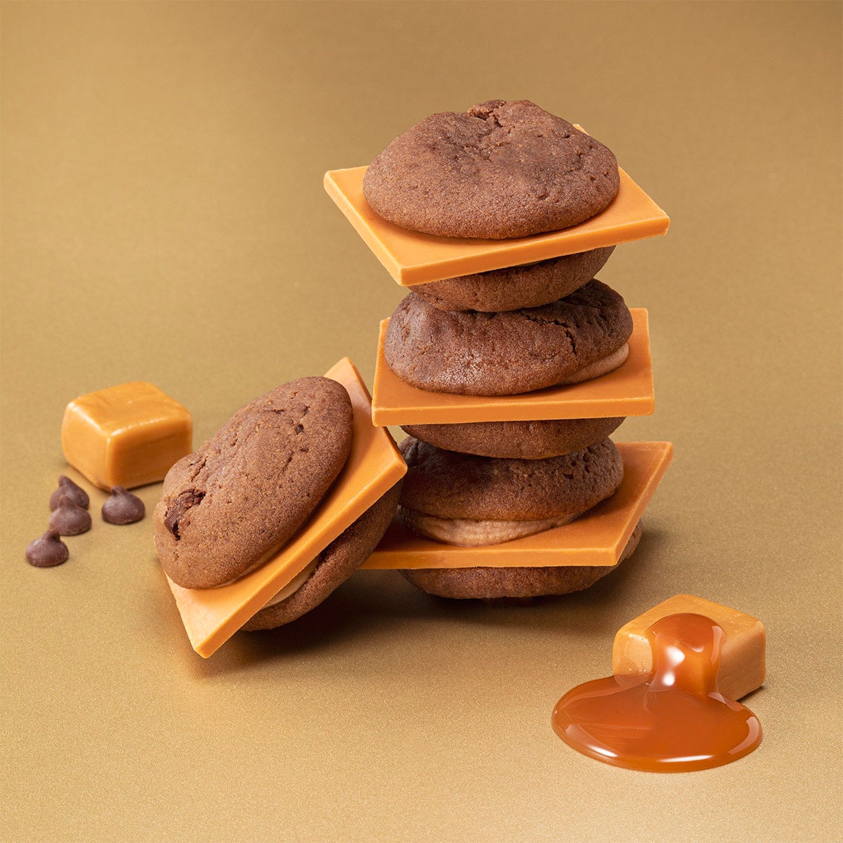チョコチップが新しい！秋冬限定『キャラメルショコラバーガー