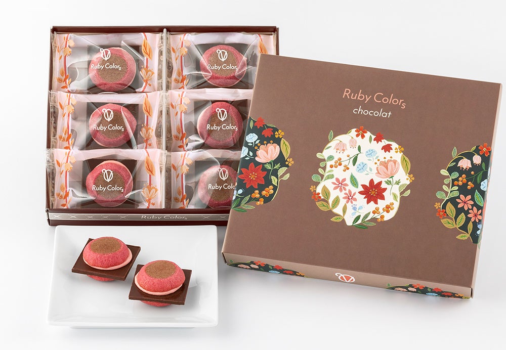 ミルクショコラサンド ルビーカラーズショコラ 6個入