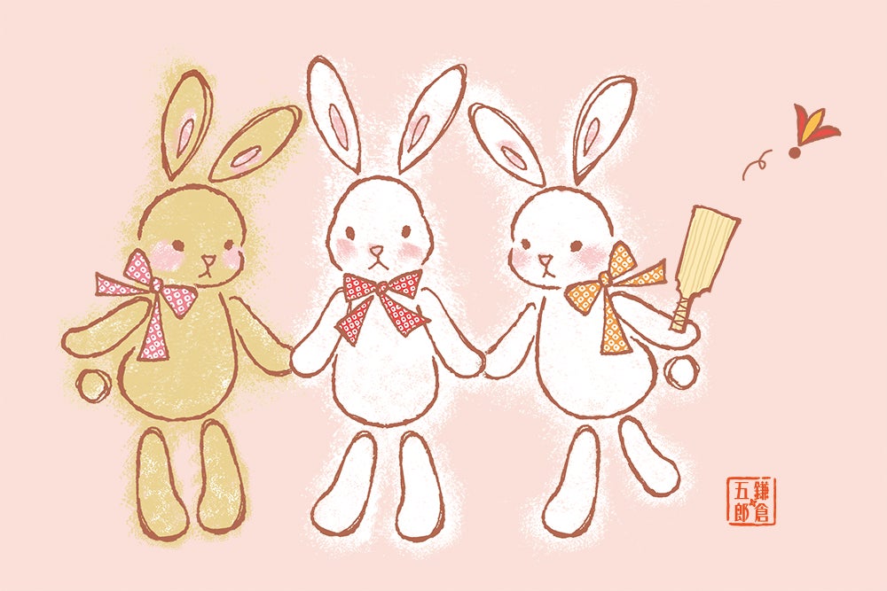 鎌倉五郎本店のシンボルキャラクター「月うさぎ」