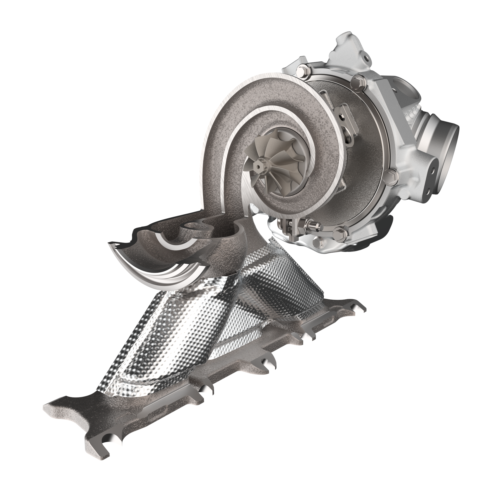 自動車用ダブルスクロール・ ターボチャージャ