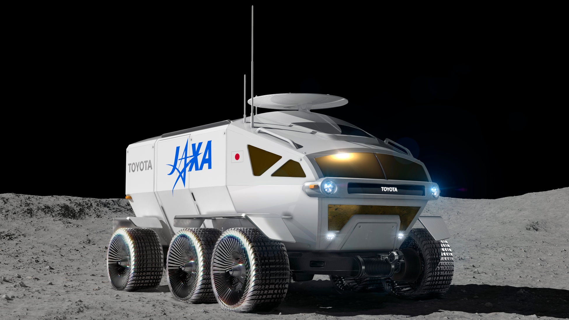 有人与圧ローバのイメージ(提供:JAXA・TOYOTA)