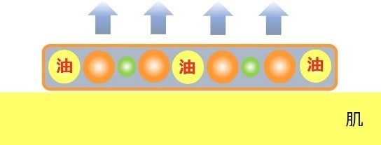 肌に塗布した後のイメージ