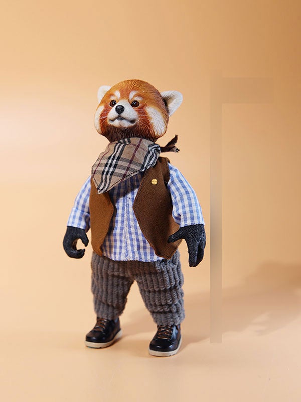 レッサーパンダ フィギュア 手のひらサイズ レッサーパンダ手をあげる ウービア:ビックカメラ通販 | JRE