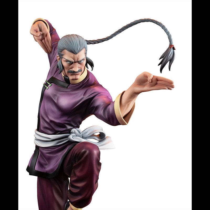 『機動武闘伝Gガンダム』より、「マスターアジア」が全高約24cmのボディで流派東方不敗を繰り出す印象的なポーズで立体化。 『機動武闘伝Gガンダム』より、「マスターアジア」が全高約24cmのボディで流派東方不敗を繰り出す印象的なポーズで立体化。