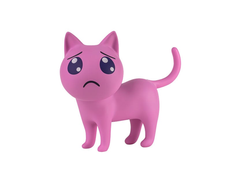 アニメ『NEEDY GIRL OVERDOSE』より、「ぴえん猫」のソフビが登場。あみあみにて予約受付中。