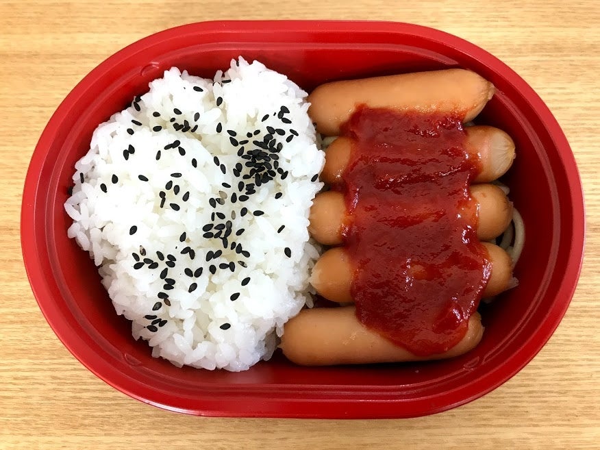 だけ弁当第1弾_ウインナー弁当