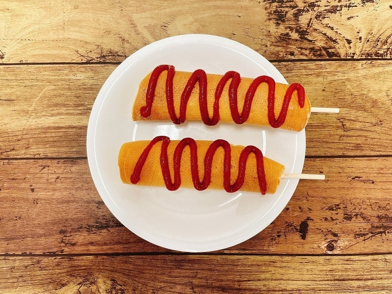 ホットプレートで作る！揚げないアメリカンドッグ