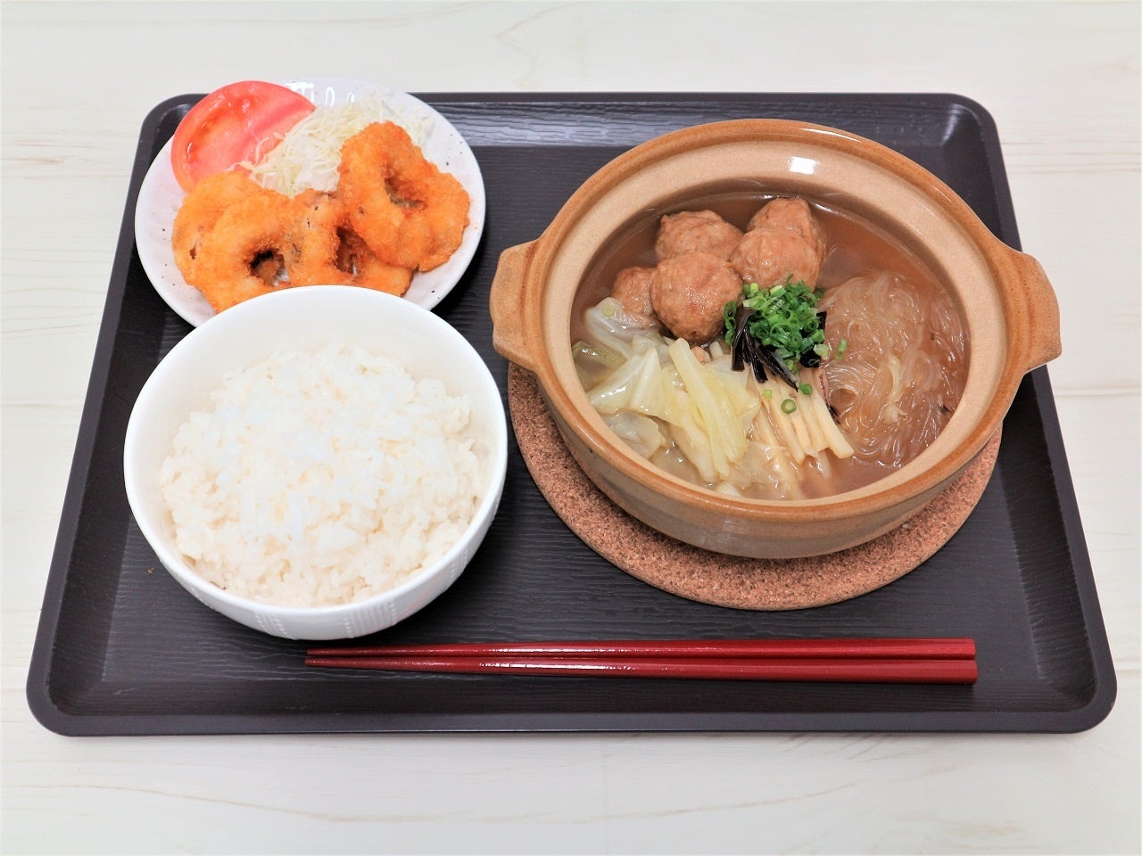 ふかひれスープ鍋定食