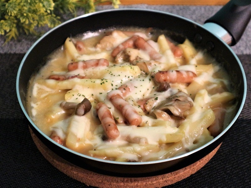 すぐできちゃうポテトフライパングラタン