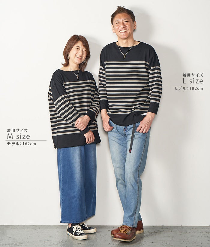 (左)Mサイズ、(右)Lサイズ着用　モデル：40代