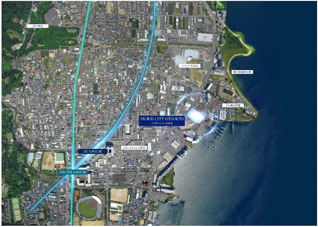 プラウドシティ大津京 現地案内図