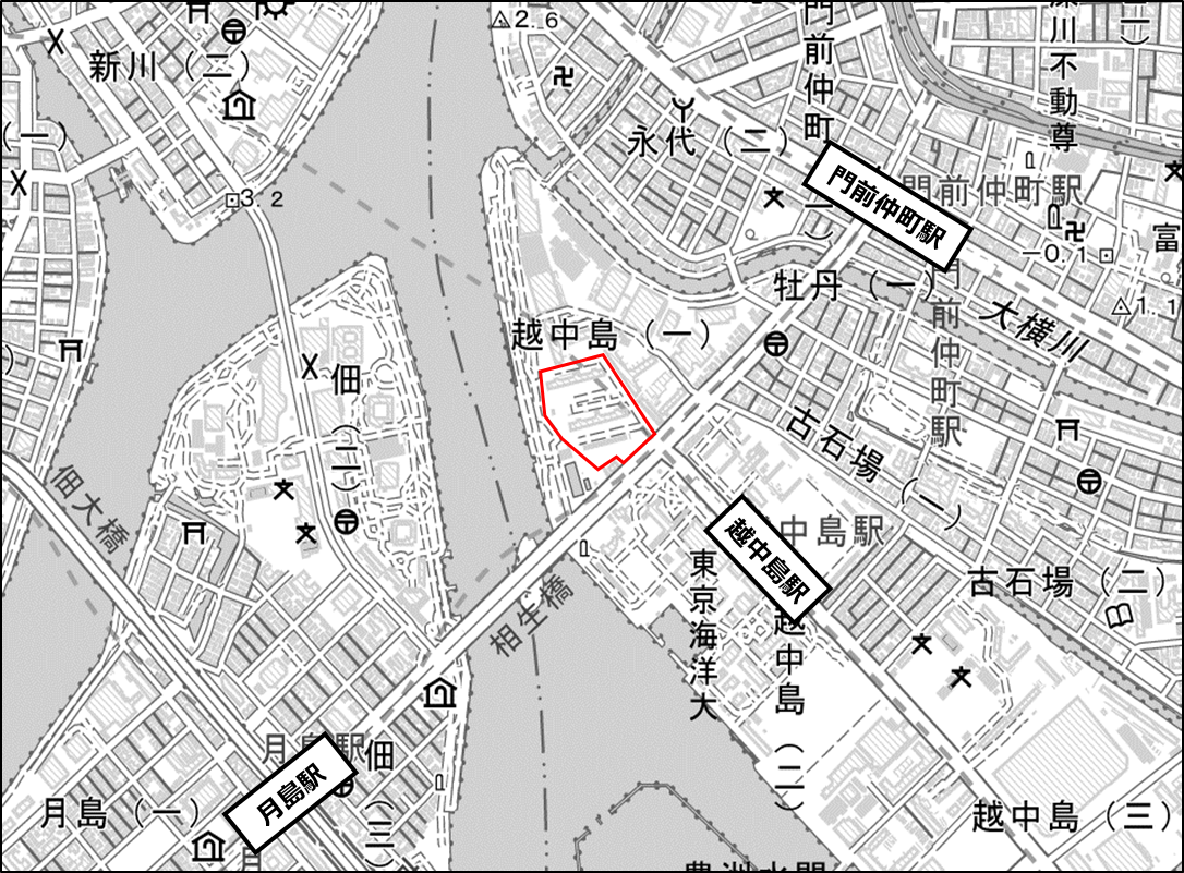 「越中島地区土地活用事業」開発地