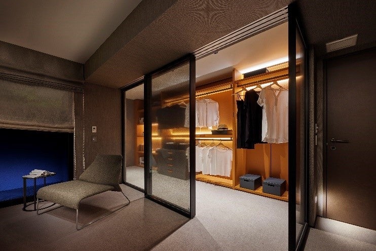 主寝室ウォークインクローゼット