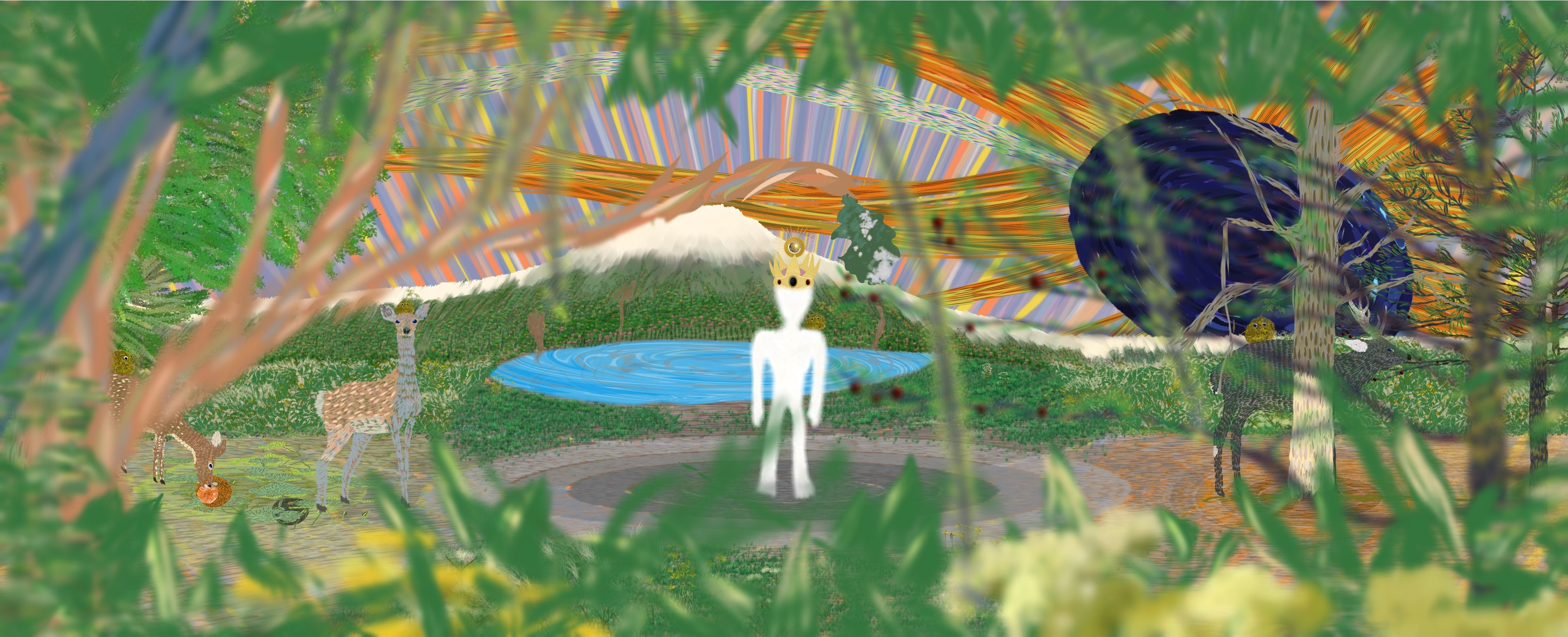 松山ケンイチさんによるアート「裸の王様」　12月8日(木)～14日(水)の期間、西ウインドウに掲示予定