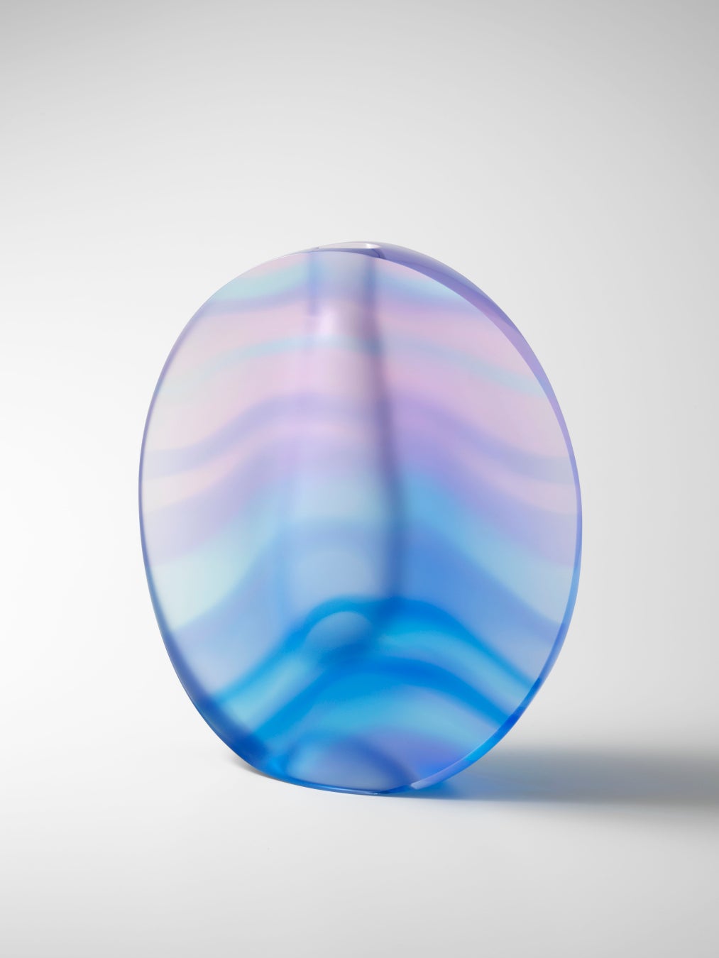 大槻洋介(ガラス) 硝子花器 彩りの記憶「朝靄」(9×27×h31cm)