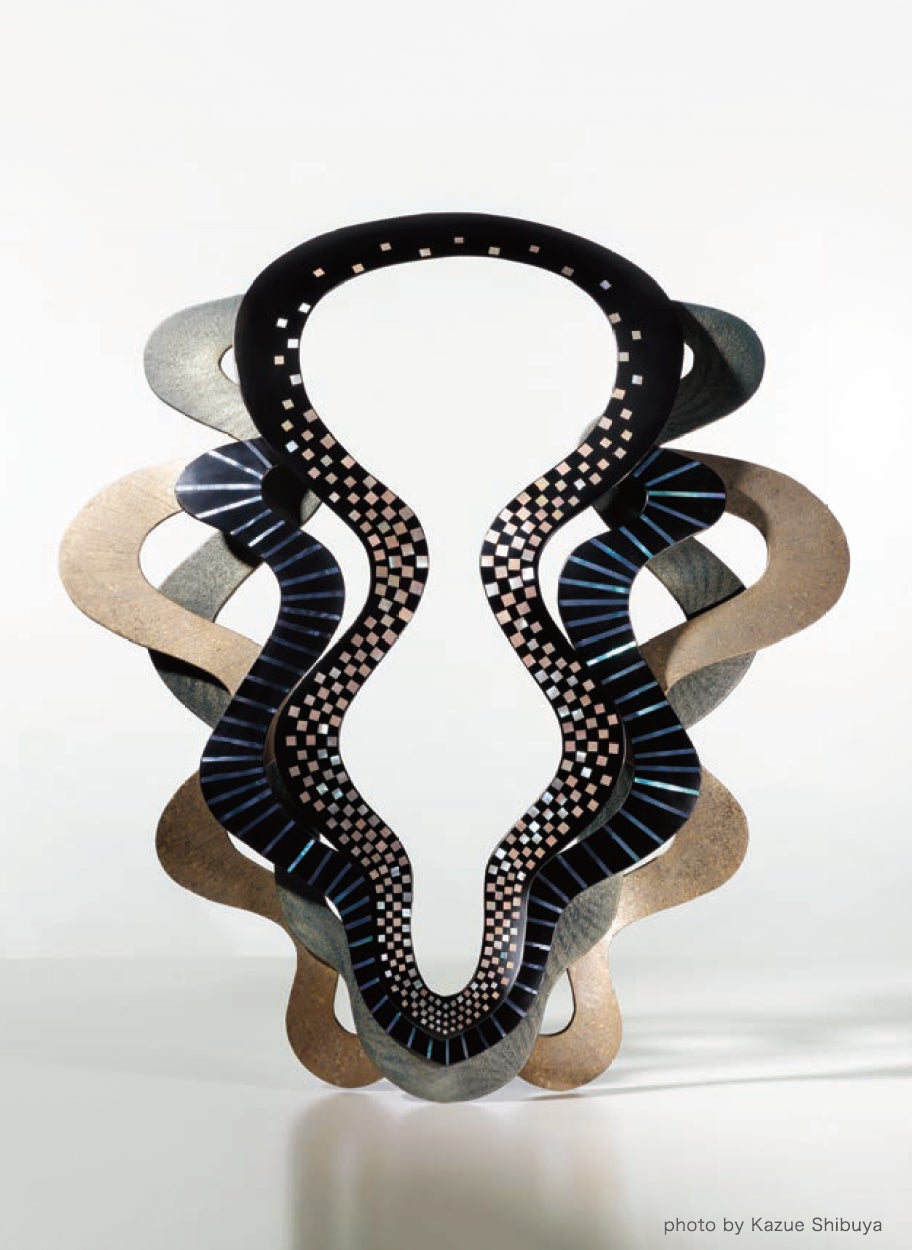 松島さくら子(漆芸) 「resonanceⅡ」(59×65×6cm)