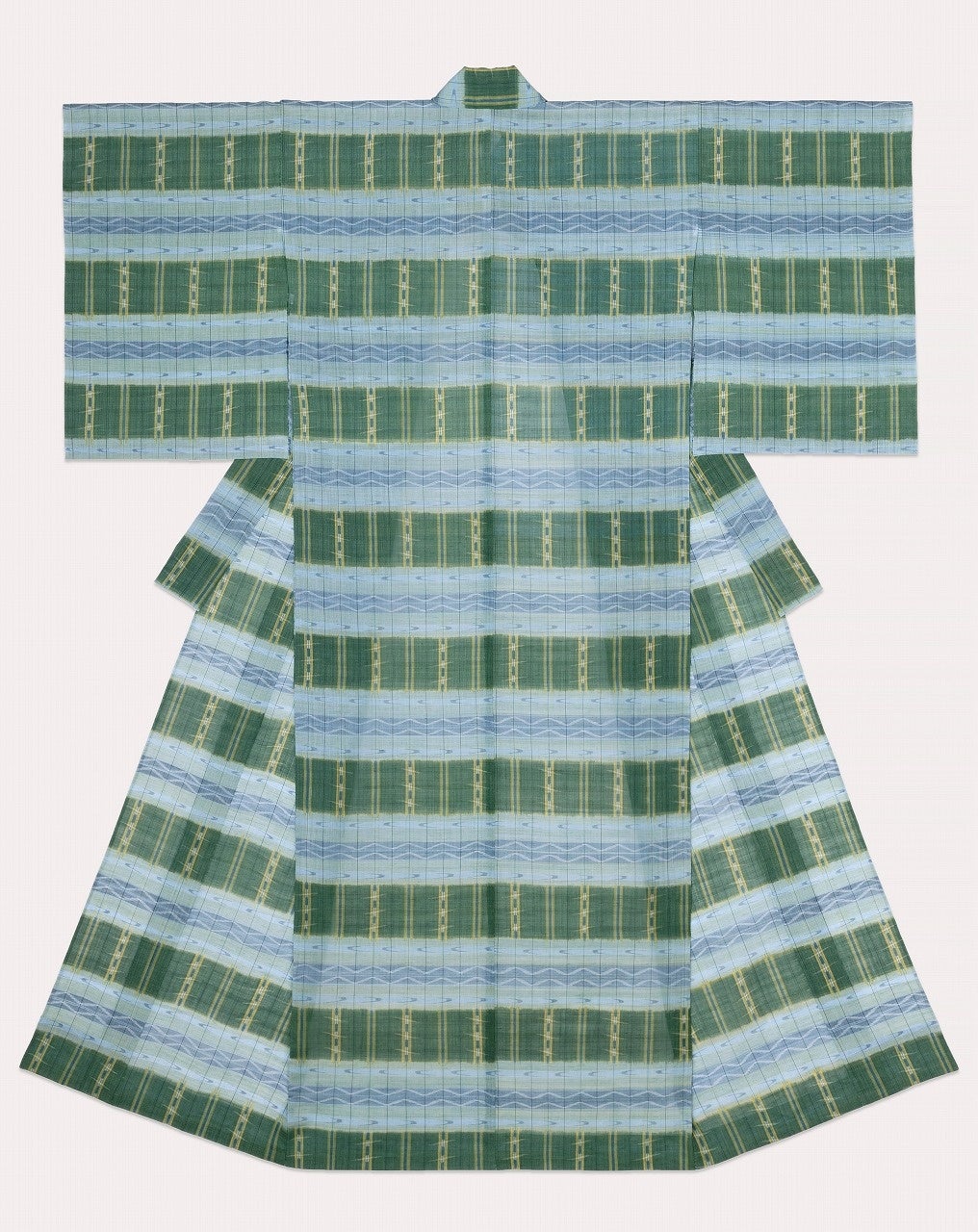 着物「青葉潮」(第68回日本伝統工芸展)