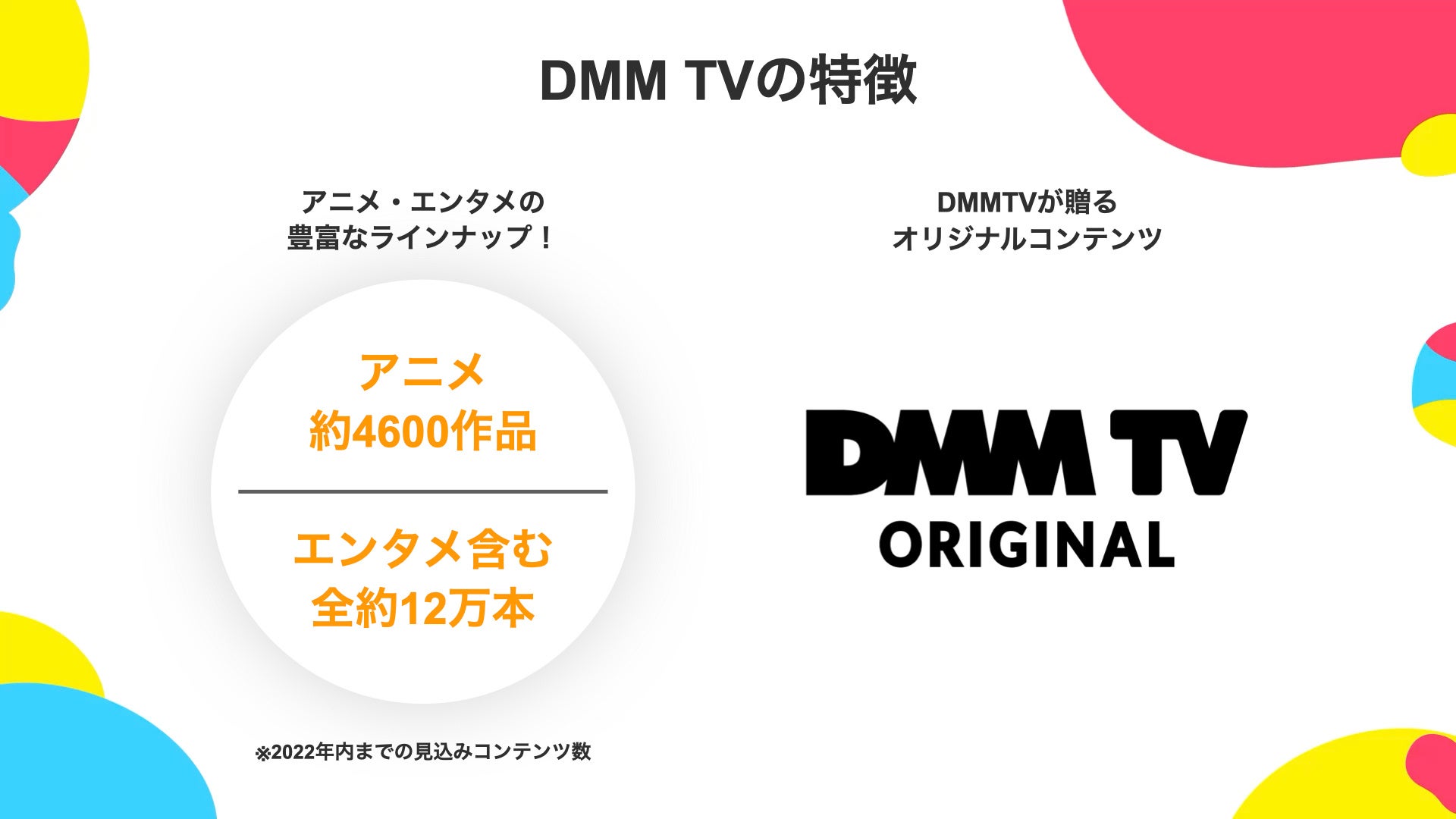 アニメ エンタメ作品が見放題の新動画配信サービス Dmm Tv を提供開始 合同会社dmm Comのプレスリリース アニメ エンタメ作品が見放題の新動画配信サービス Dmm Tv を提供開始 合同会社dmm Comのプレスリリース
