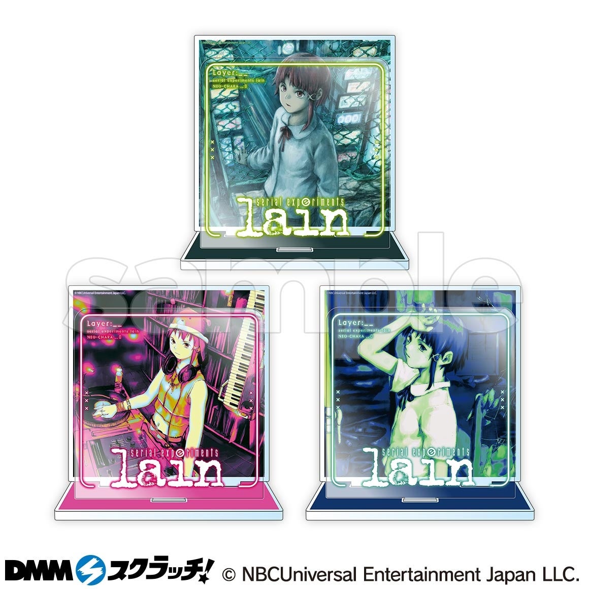serial experiments lain DMMスクラッチ くじ　アクリル 祝・安倍𠮷俊画業30周年記念！「「serial experiments lain