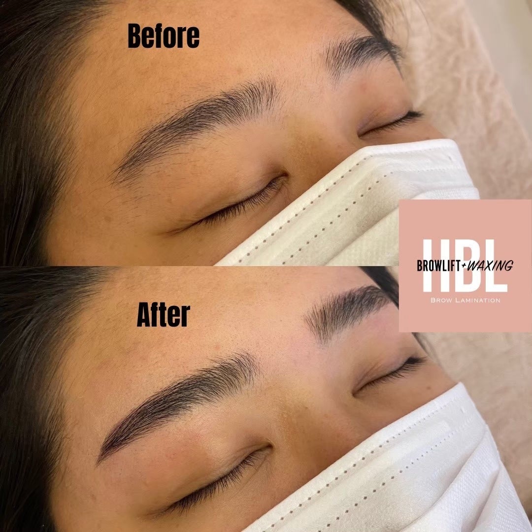 ハリウッドブロウリフト before・after