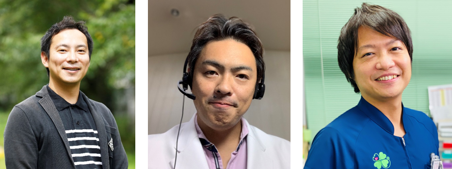 左から：守上 佳樹先生、奥 知久先生、小林 正宜先生