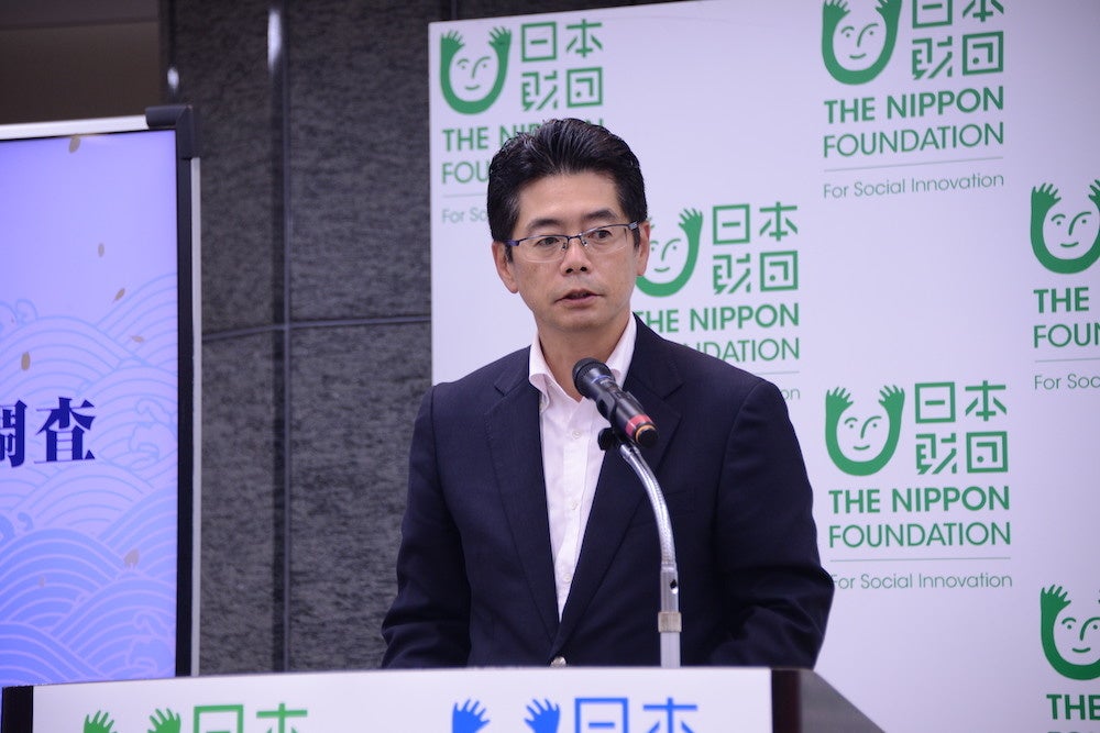 日本財団 海野光行常務理事