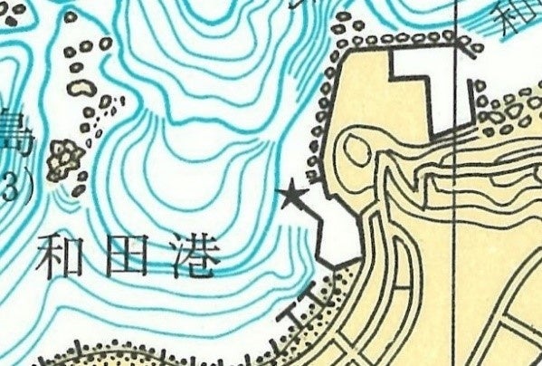 既存の地図では粗い地形情報　沿岸の海の基本図第6337‐4（若狭湾西部）より引用