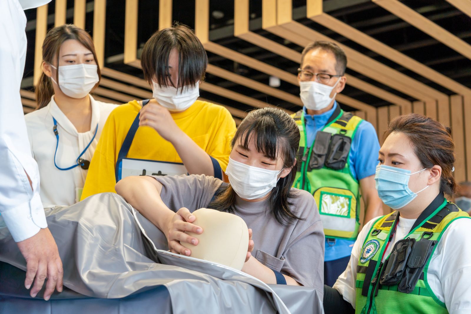 昨年の訓練の様子。