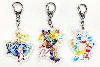 アクリルキーホルダーはキャラクターを際立たせたデザインで制作。