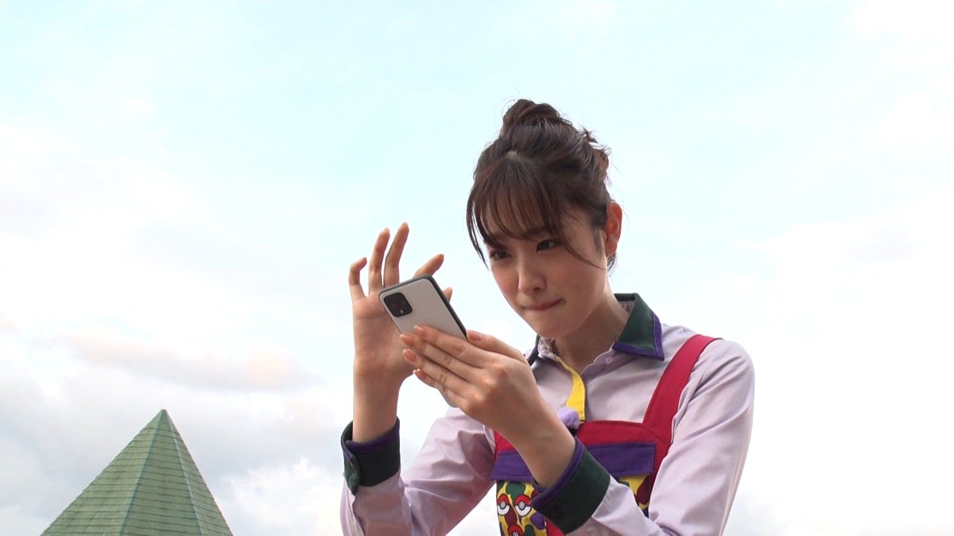 写真担当のひかるちゃんと晴空くん！　ベストショットを目指して大奮闘！！