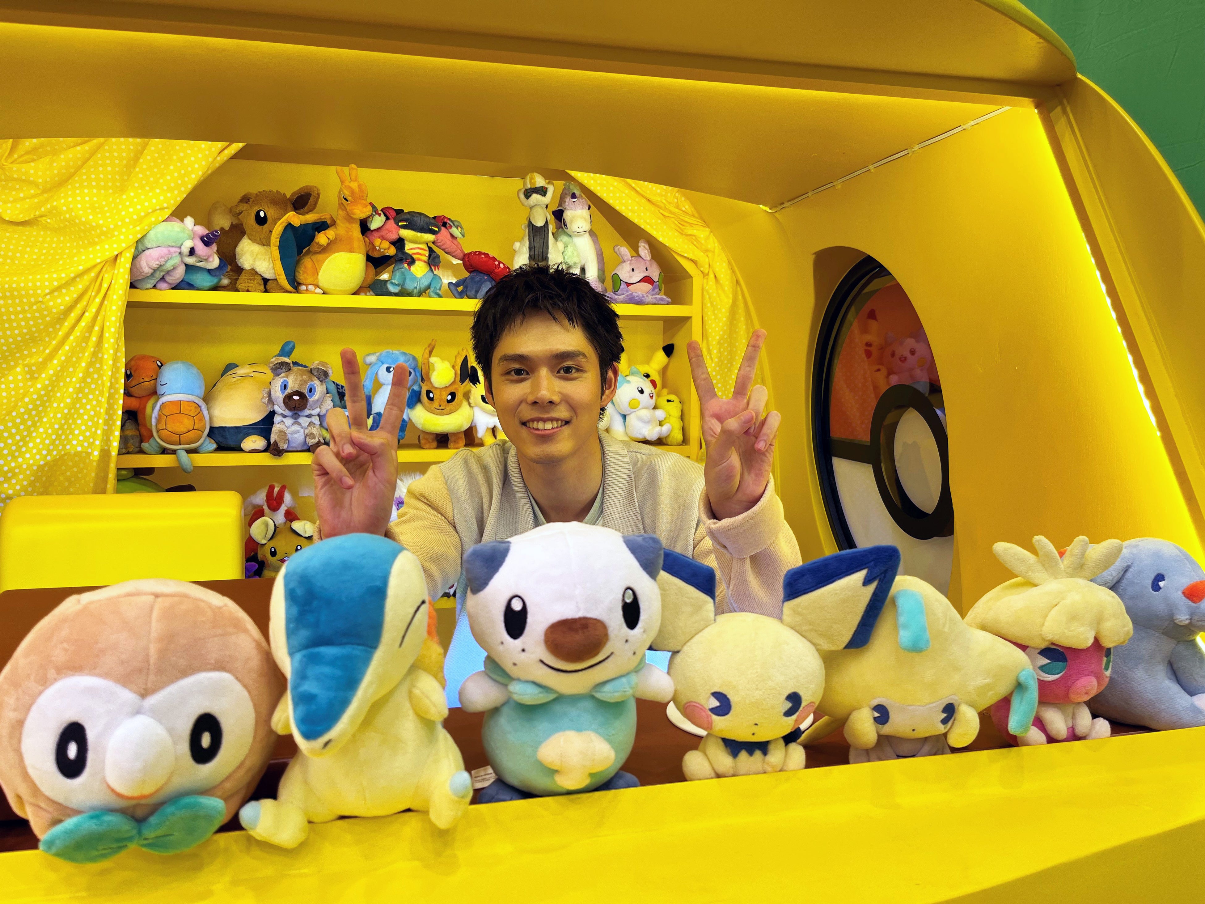 ポケモン大好き細田佳央太くん！　どこいこっカーでポケモンに囲まれて大喜び！！