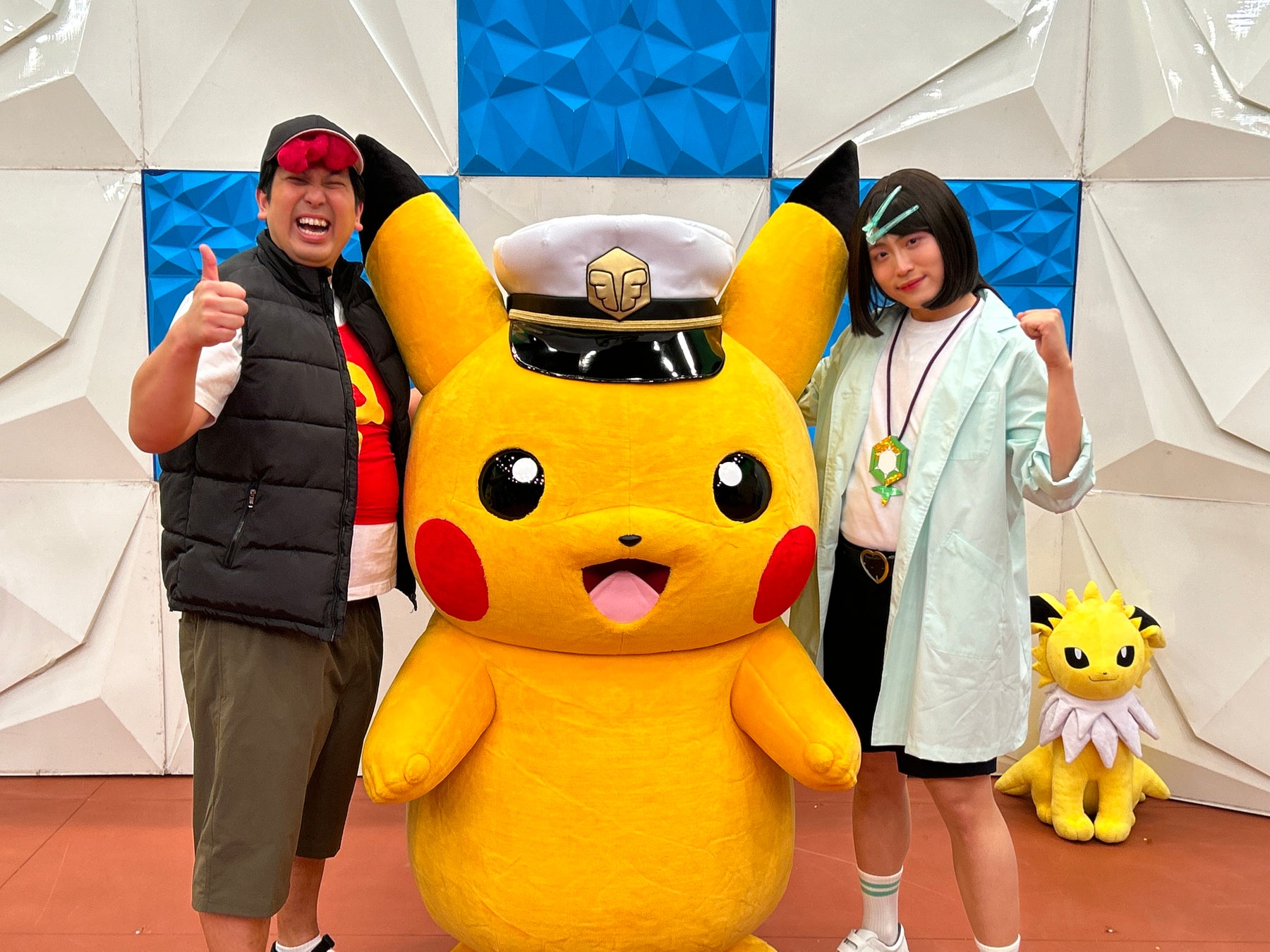 ライジングボルテッカーズを率いるキャップと記念写真!