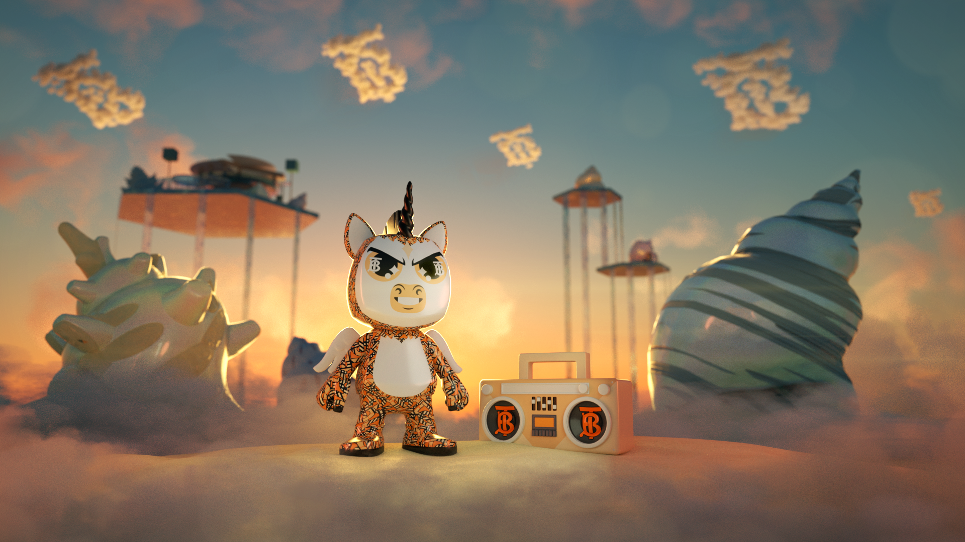 バーバリーが再び「ブランコスブロックパーティー」とコラボレーション