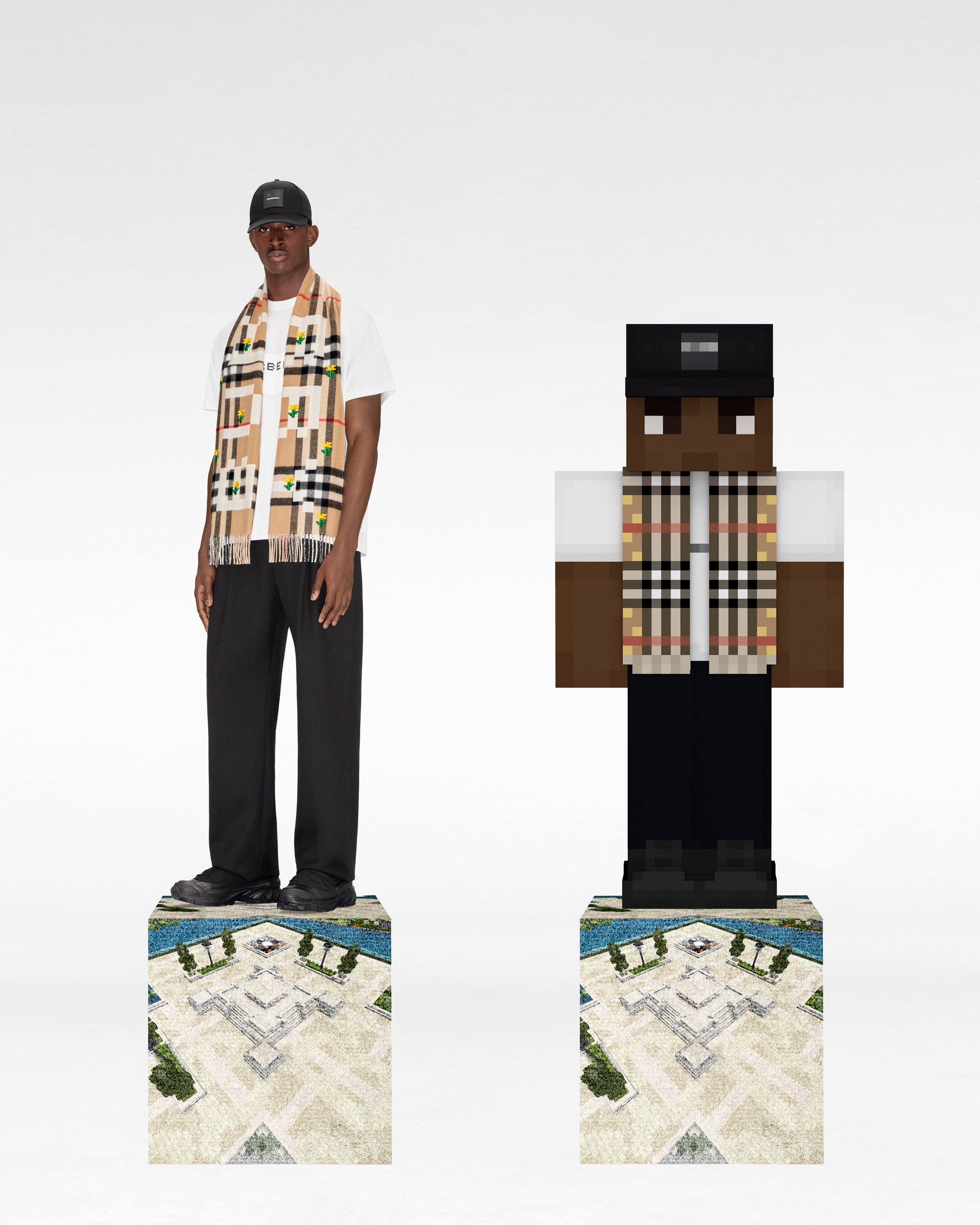 © Courtesy of Burberry and 2022 Mojang AB. (MINECRAFT and the MINECRAFT logo are trademarks of Microsoft Corporation)