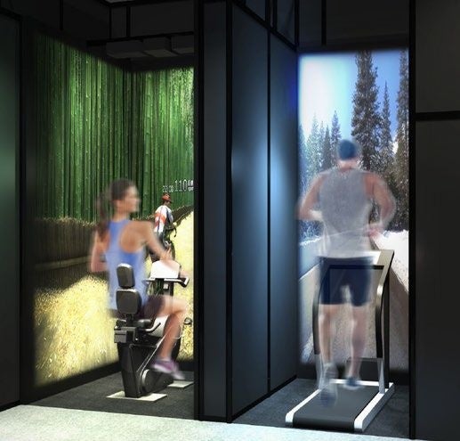 vFit（ゴーグルを被らないVRフィットネスシステム）／（株） バーチャルウインドウ