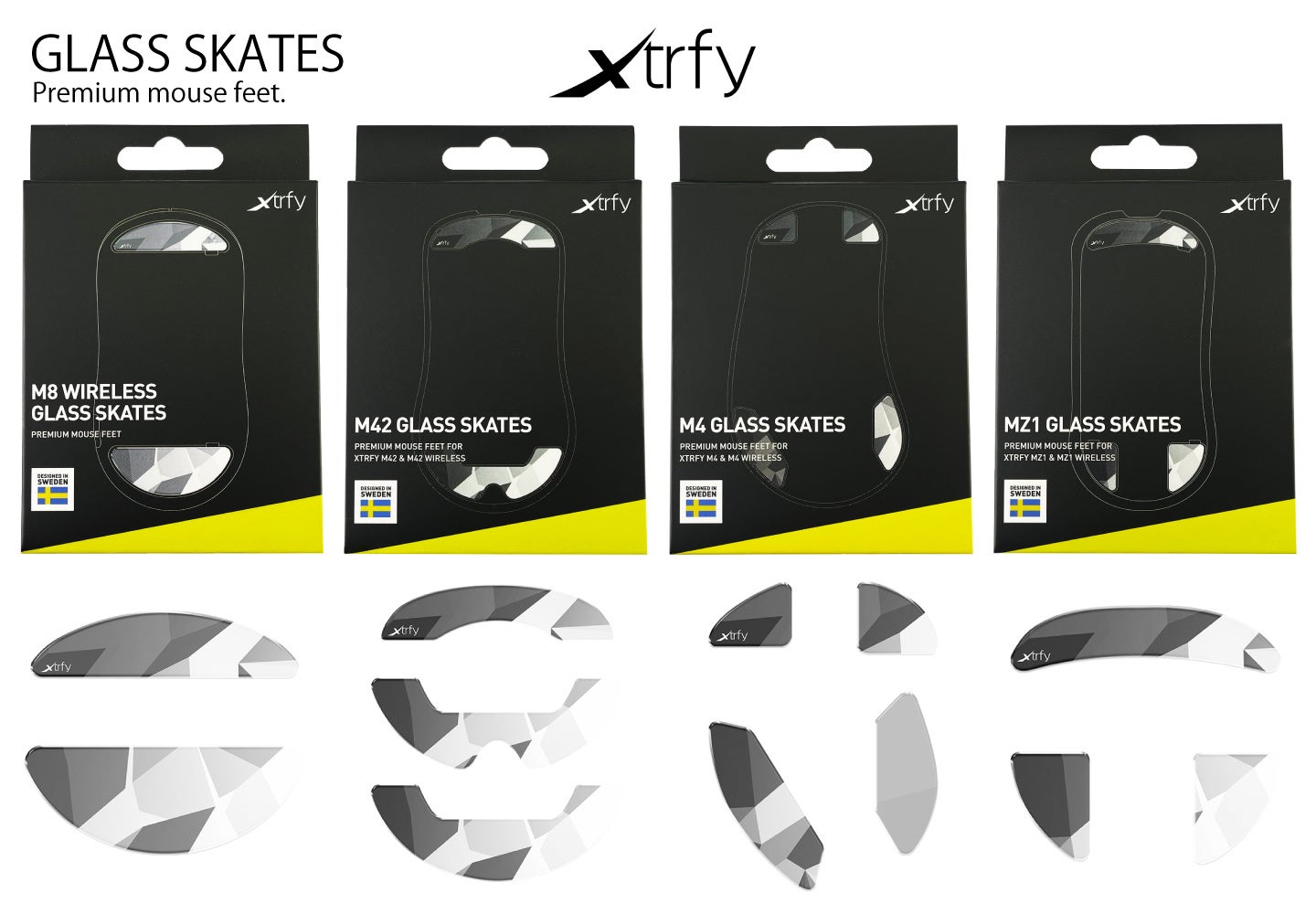 XTRFY GLASS SKATES ラインナップ