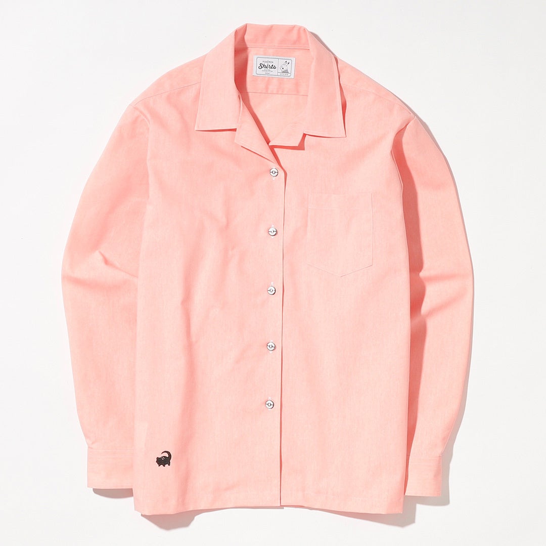 サーモンピンクダンガリー生地