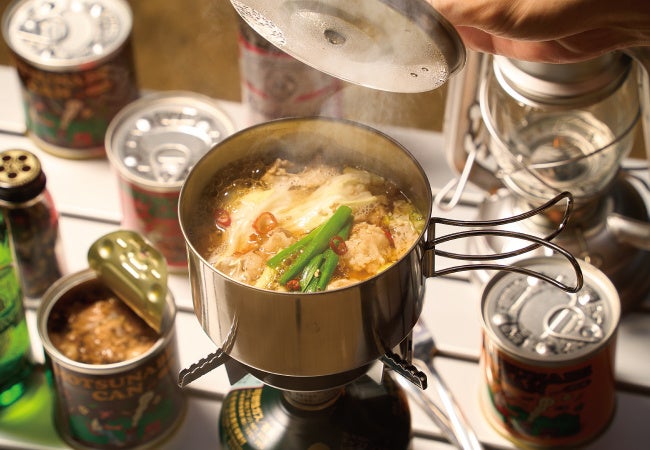 画像:「MOTSUNABE CAN」でつくった牛もつ鍋