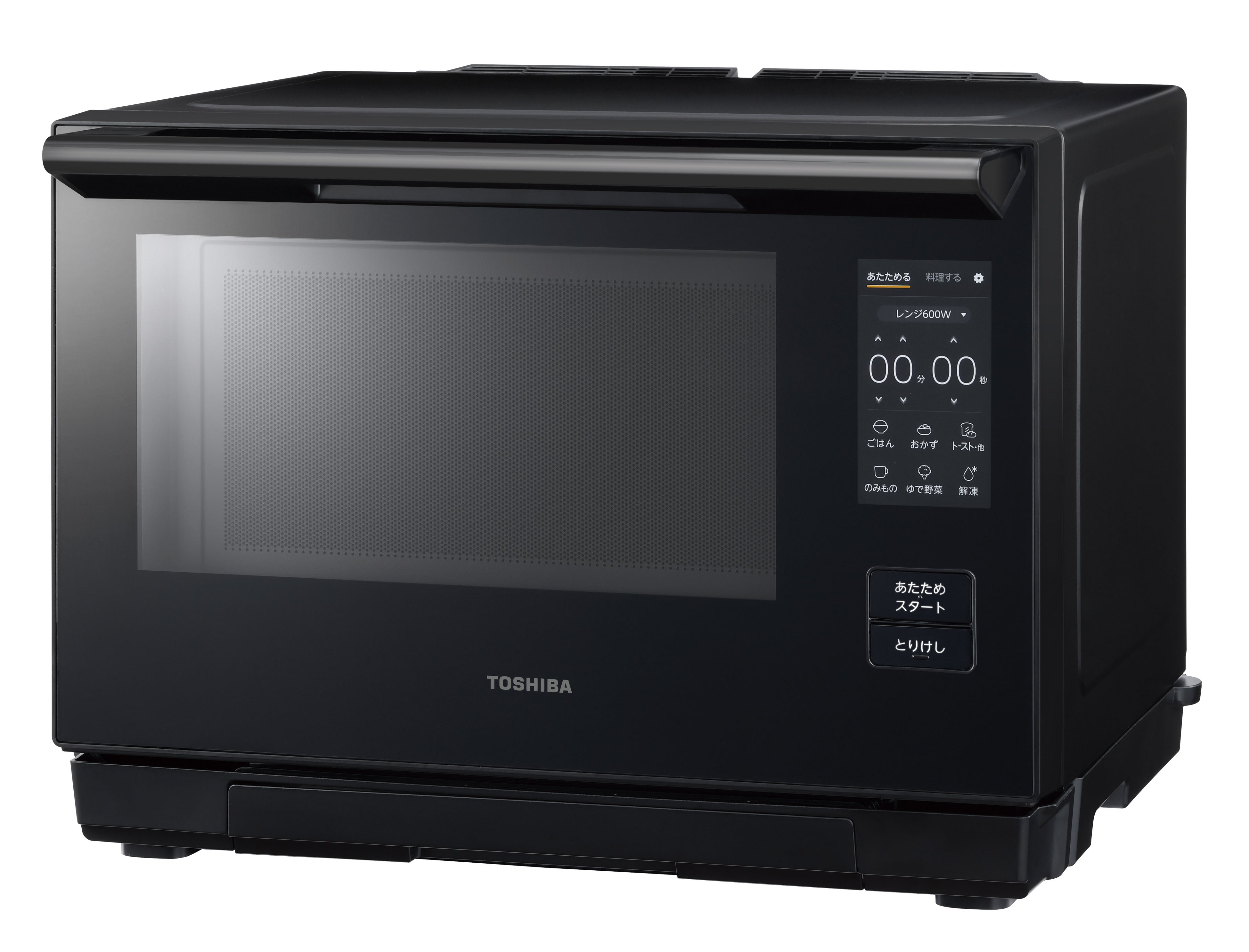 美品【2022年製 TOSHIBA】オーブンレンジ  50HZ60Hz対応 東芝 スチームオーブンレンジ ER-XD70（K） 1台 - アスクル