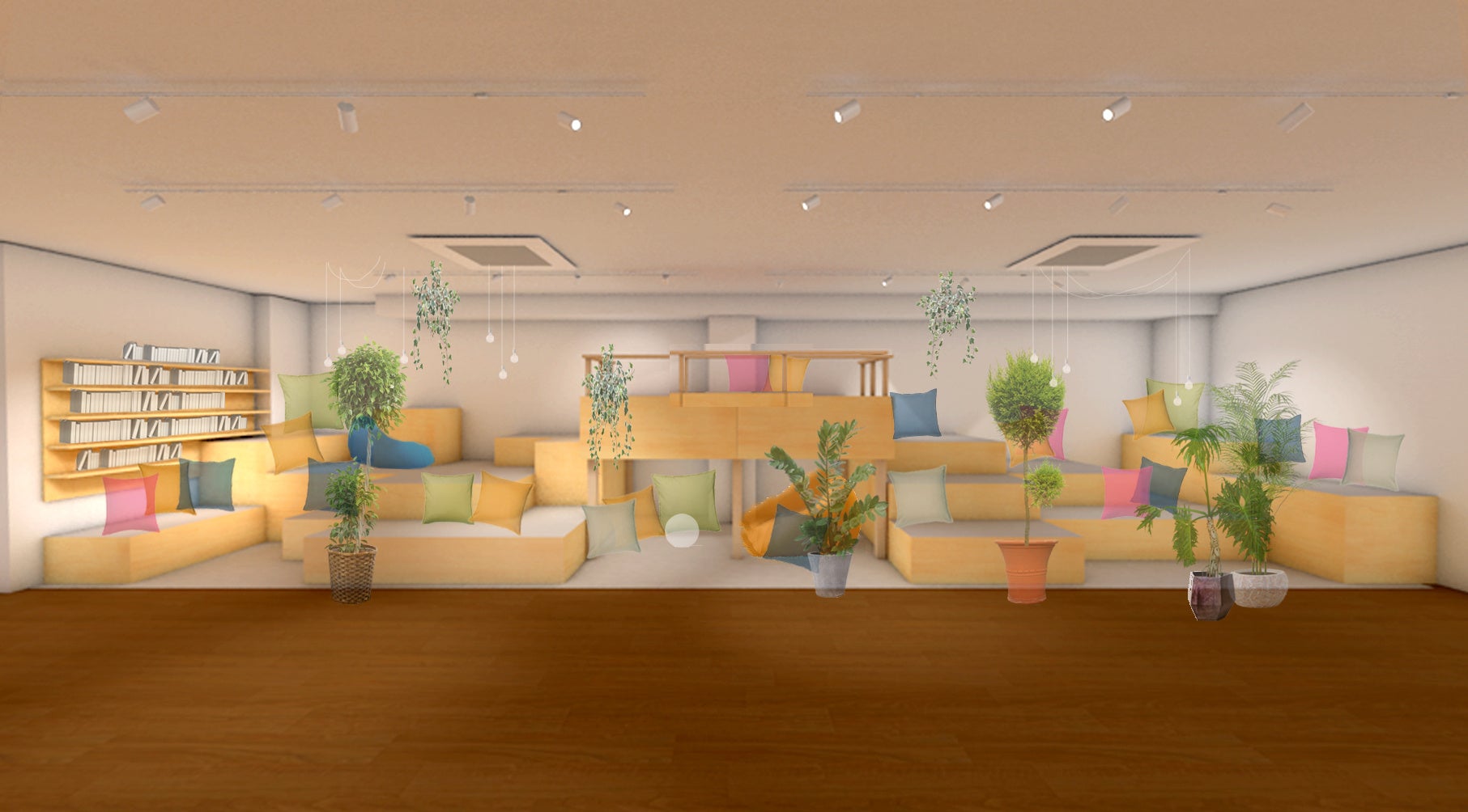 ▲階段ベンチCGパース