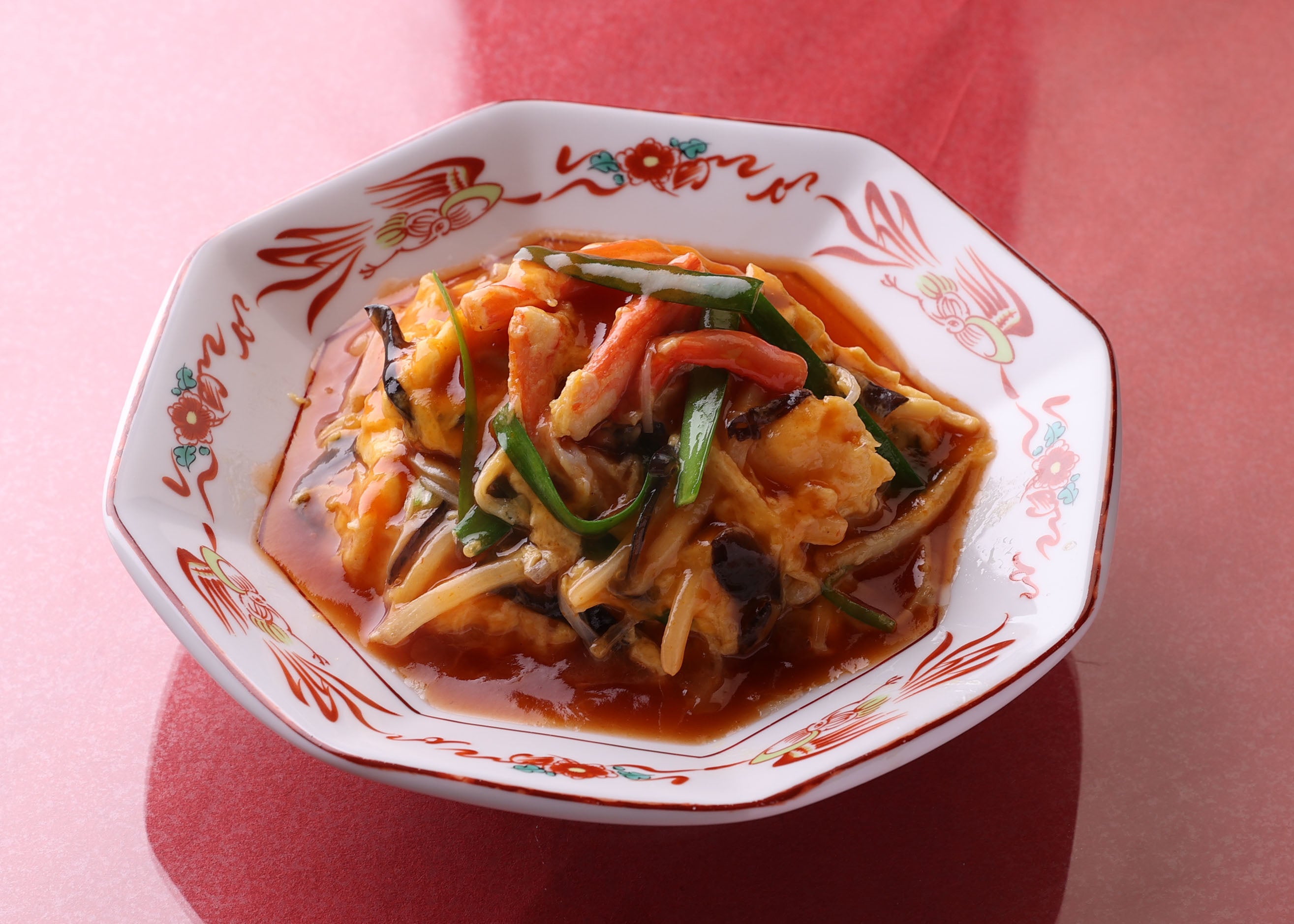 かに玉　甘酢ソース