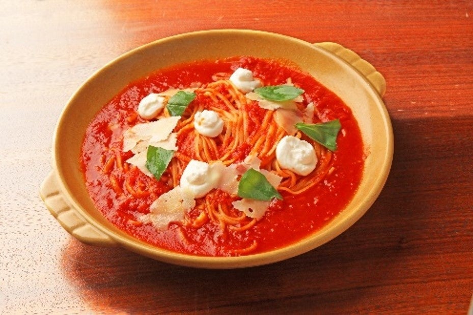 クリームチーズのトマトソース