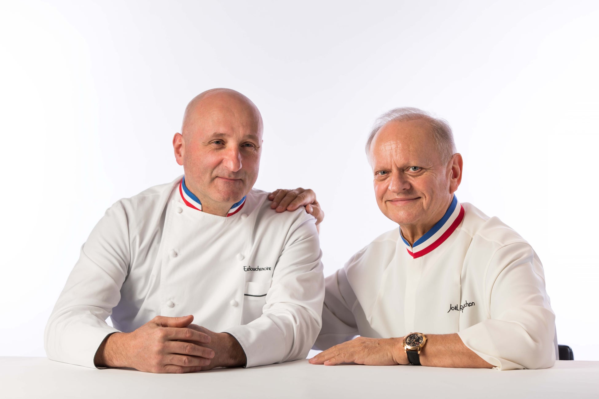 左:エリック・ブシュノワール氏 右:ジョエル・ロブション氏