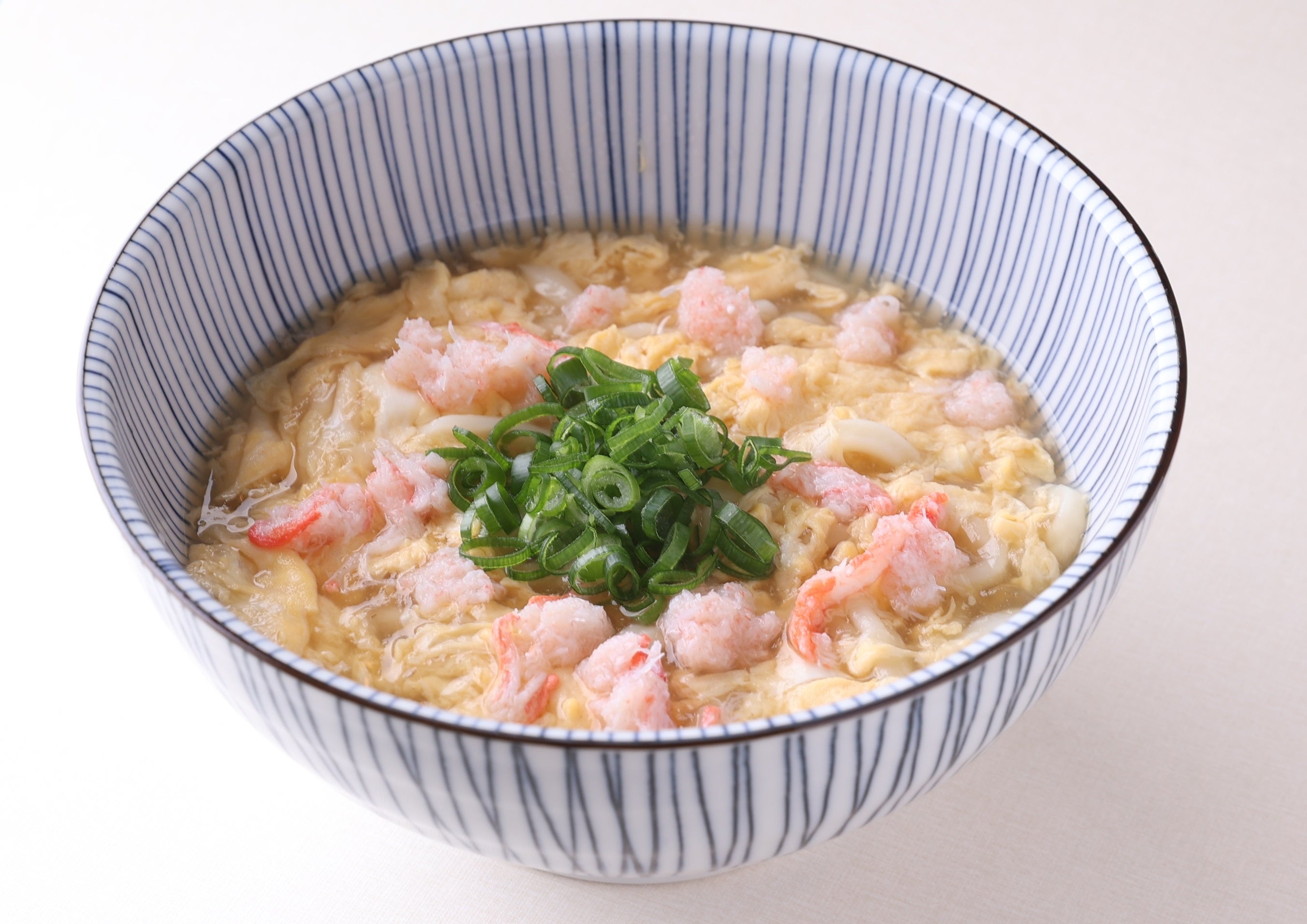 紅ズワイガニの 葛あんかけかき玉うどん