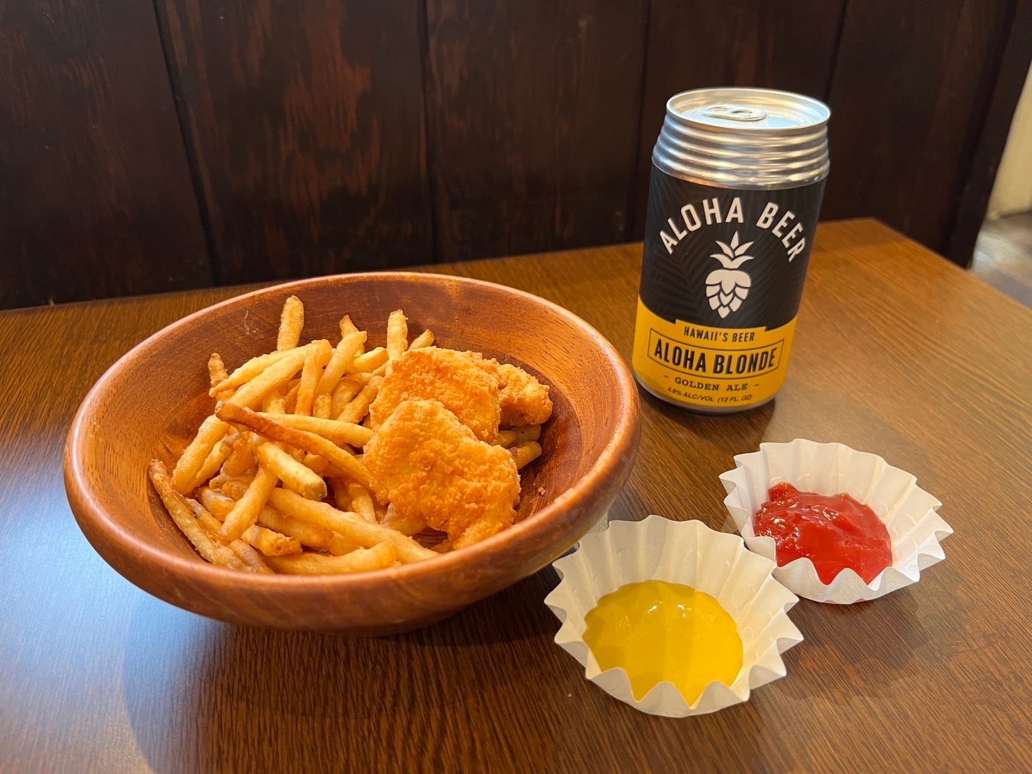 ALOHA BLOND　フレンチフライ、チキンナゲット