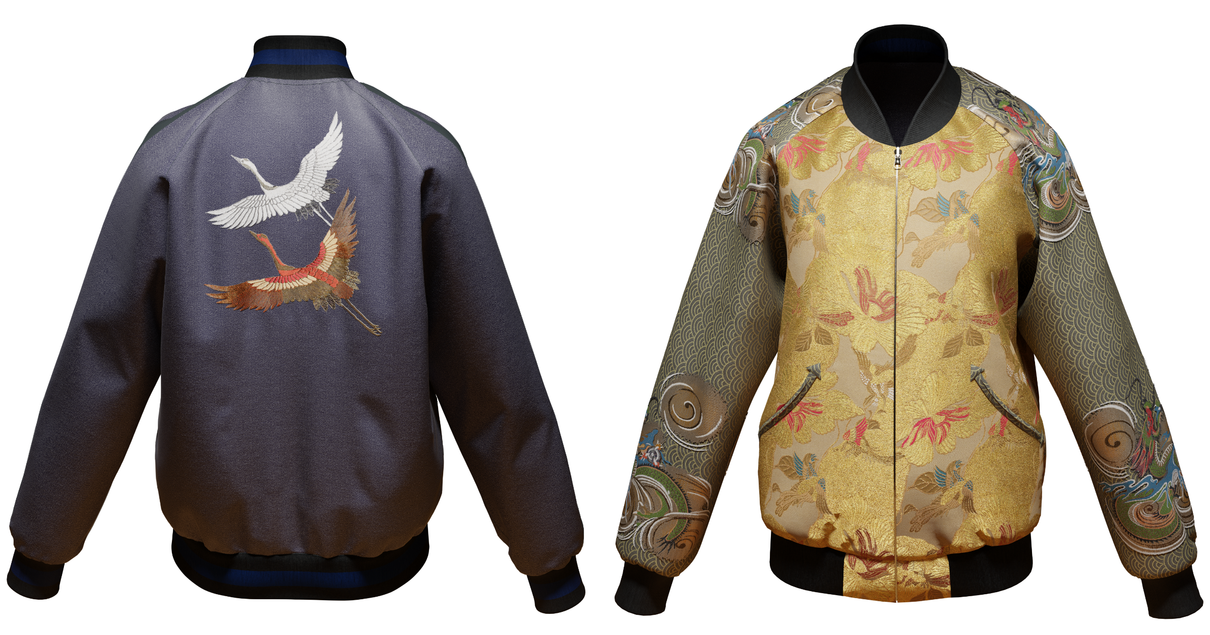 加賀繍スカジャン／HIRUME