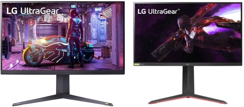 図1：LG UltraGear™ゲーミングモニター「32GQ850」（左）および「27GP850」（右）のイメージ（提供元：LG）