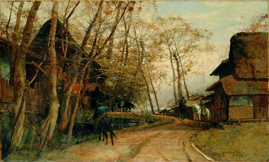 小山正太郎《濁醪療渇黄葉村店》が重要文化財指定へ 小山正太郎《濁醪療渇黄葉村店》が重要文化財指定へ