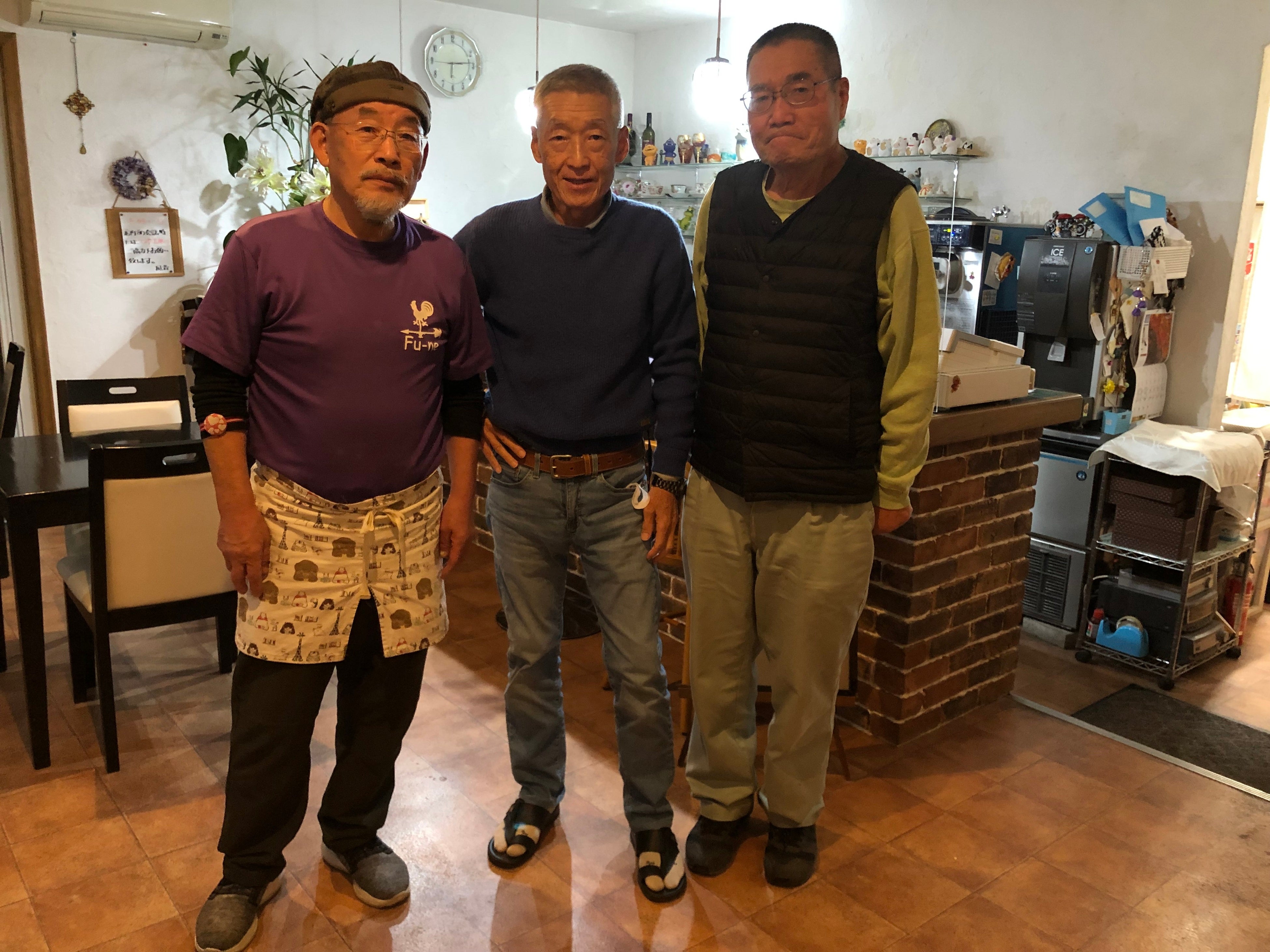 友達のピザ屋で懐かしい顔と再会。