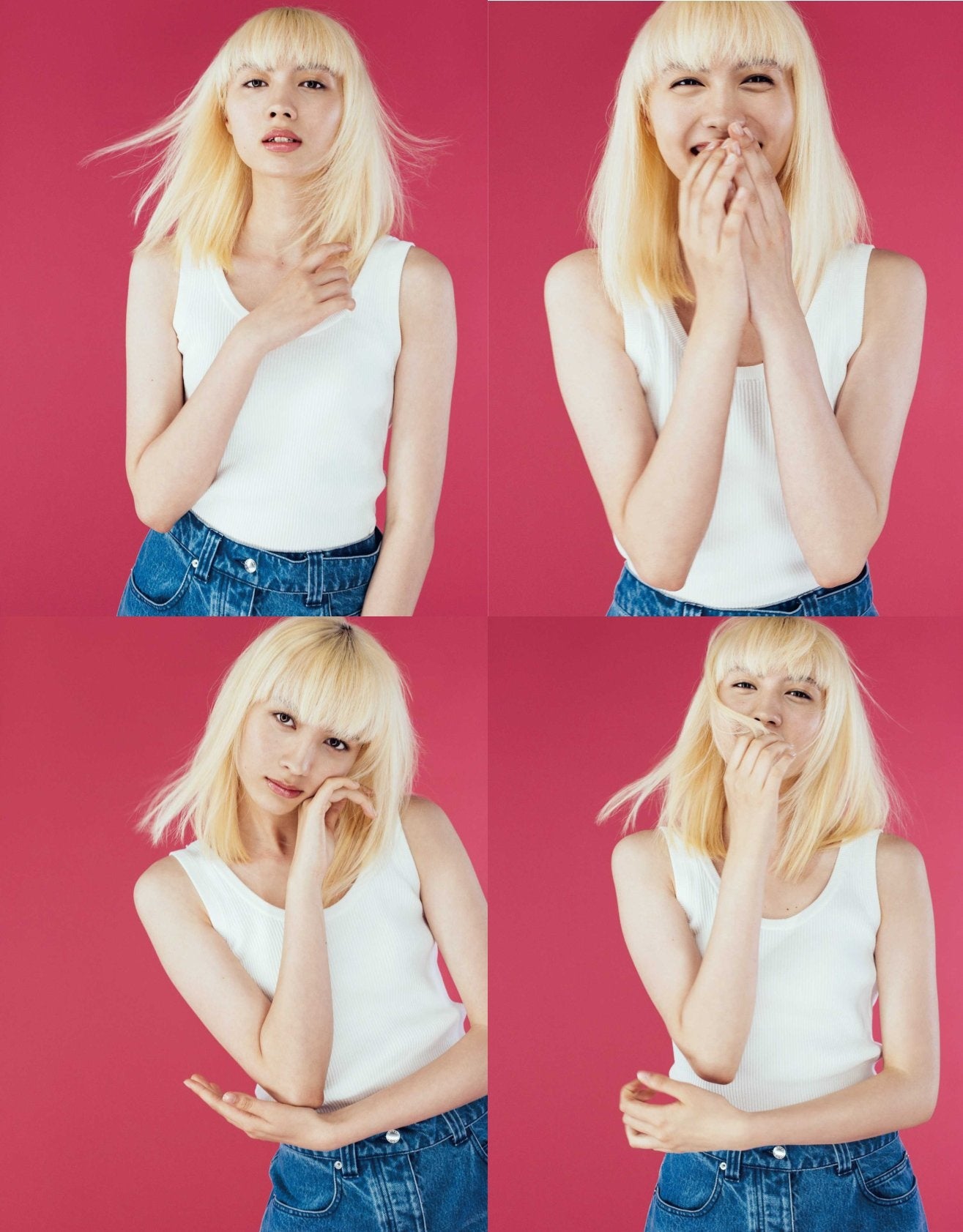 ジーンズ￥73,700／Alexanderwang（アレキサンダーワン 03-6418-5174）　タンクトップ／スタイリスト私物